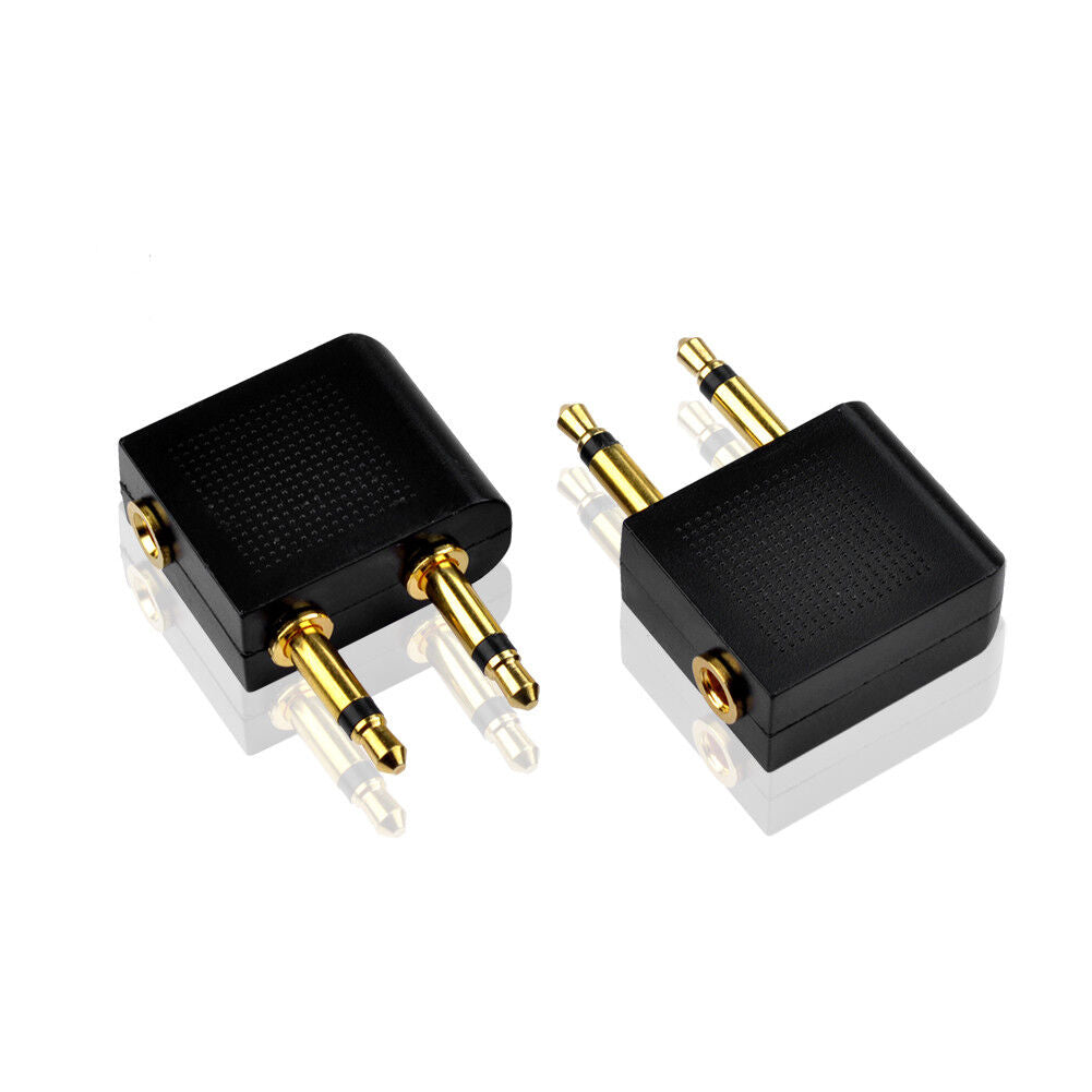 10x Kopfhörer Flugzeugadapter 3,5mm Klinke Audio Anschluss Adapter Flugzeug(Euroharry) - Euroharry GmbH