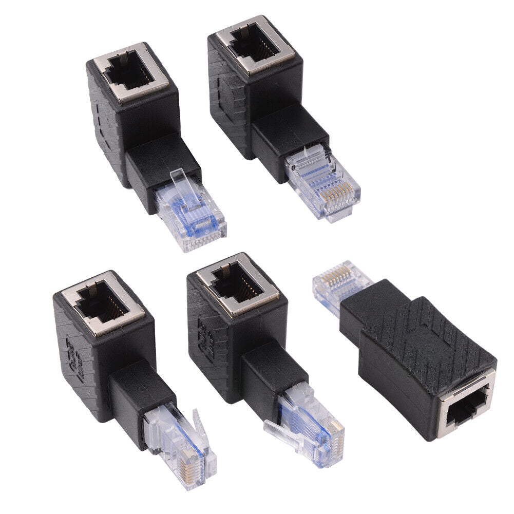 RJ45 Ethernet Stecker auf Buchse Adapter geschirmt Netzwerk Patch for Cat6 Cat5 - Euroharry GmbH