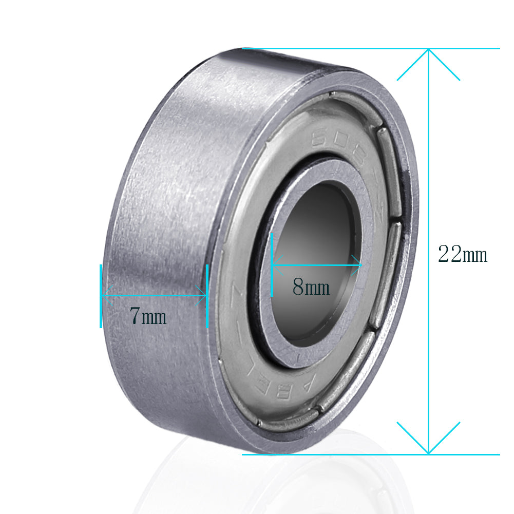 10 Stk.Kugellager miniatur Rillenkugellager 608ZZ 8x22x7mm Bearing Stahl Speed - Euroharry GmbH