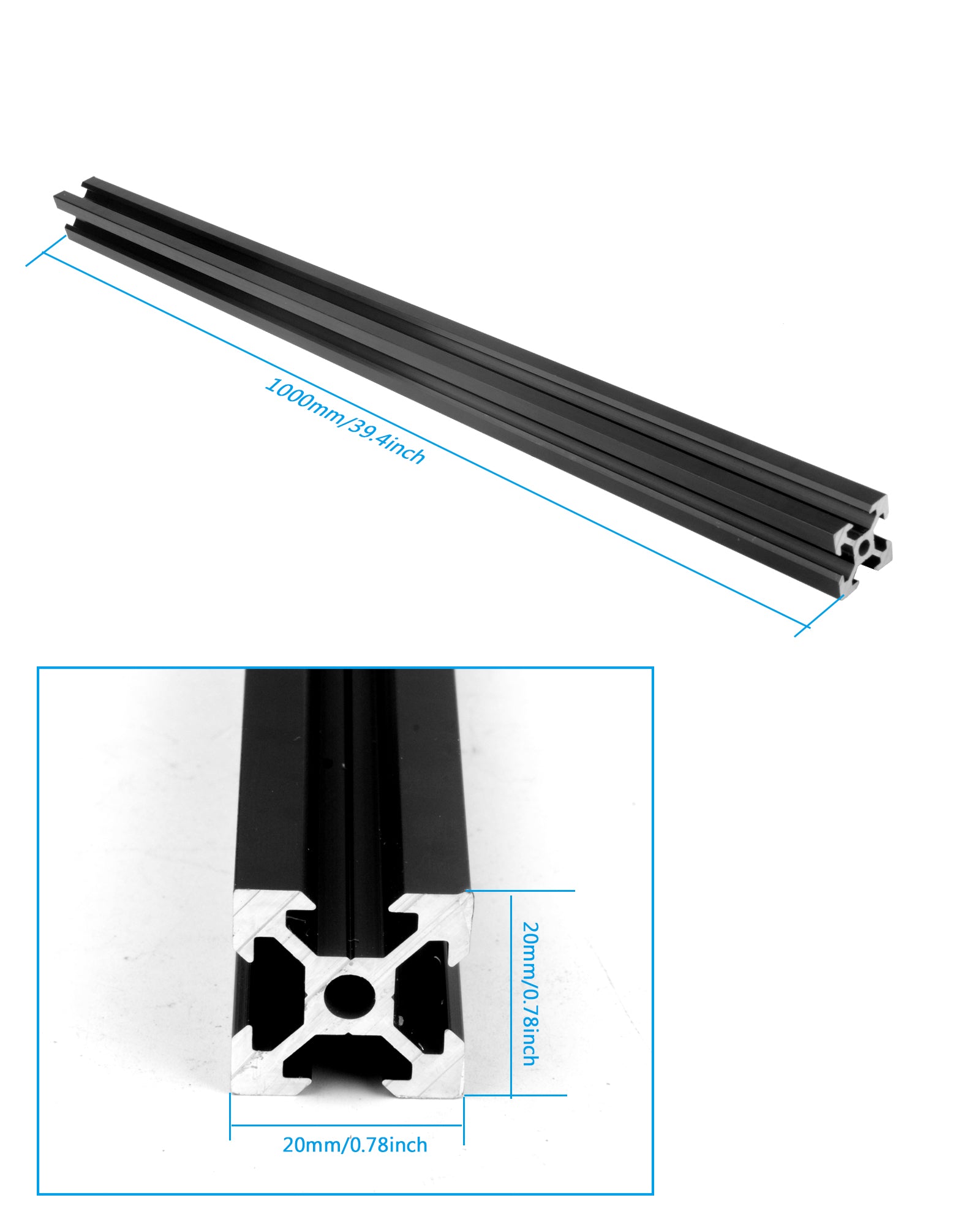 [euroharry]2020 2040 20x40mm 20x20mm V-Schlitz Aluminiumprofil Linearschienen V-Profil - Euroharry GmbH