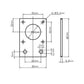 Set of five 42mm stepper motor mounting plates for 3D printers, durable metal motor holder from Euroharry GmbH.
