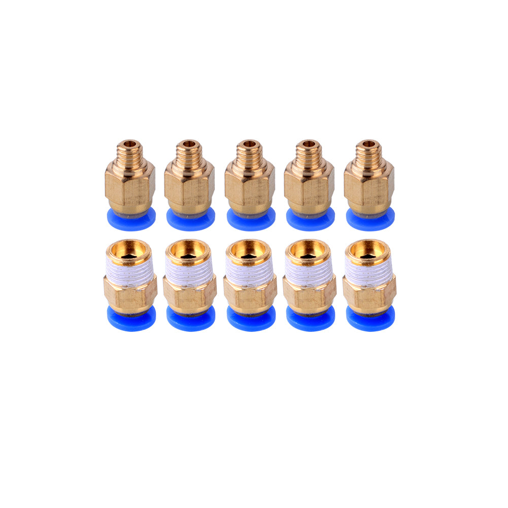 5x PC4-M6 +5 x PC4-M10 Pneumatische Luft gerade Schnellverschraubung 4mm Gewinde M6 + M10 - Euroharry GmbH
