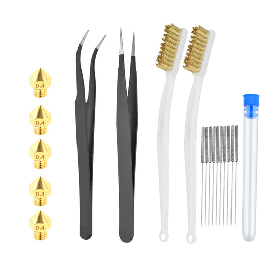 9 PCS 3D Printer Tool Kit, Nadeln, Pinzette, Pinsel, MK8 Düsen verwenden - Euroharry GmbH