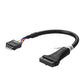 20 Pin USB3.0 Zu USB2.0  Hauptplatine Kabel Adapter Konverter Schwarz - Euroharry GmbH