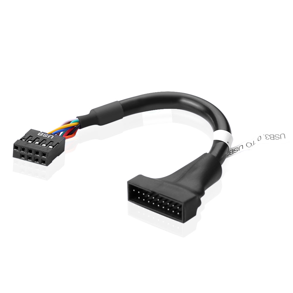 20 Pin USB3.0 Zu USB2.0  Hauptplatine Kabel Adapter Konverter Schwarz - Euroharry GmbH