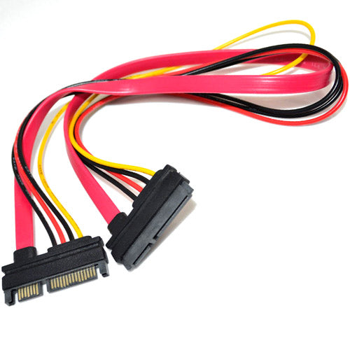 30cm 22pin (7 + 15) SATA Männlich Zu Weiblich Daten und Strom Combo Verlängerungskabel Verlängerung Kabel – SATA Verlängerungskabel - Euroharry GmbH