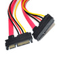 30cm 22pin (7 + 15) SATA Männlich Zu Weiblich Daten und Strom Combo Verlängerungskabel Verlängerung Kabel – SATA Verlängerungskabel - Euroharry GmbH