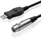 2,8m USB-Mikrofonkabel, USB-Stecker auf 3XLR-Buchse  Schwarz Mikrofonkabel - Euroharry GmbH