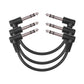 18cm 3Stück  (1/4 ”) Zoll Gitarren-Patchkabel mit 6.35mm Rechtwinkliger Stecker rechtwinkligen Stereosteckern Kabel für E-Gitarre/Bass, Keyboard, elektronische Trommel, Mixer - Euroharry GmbH