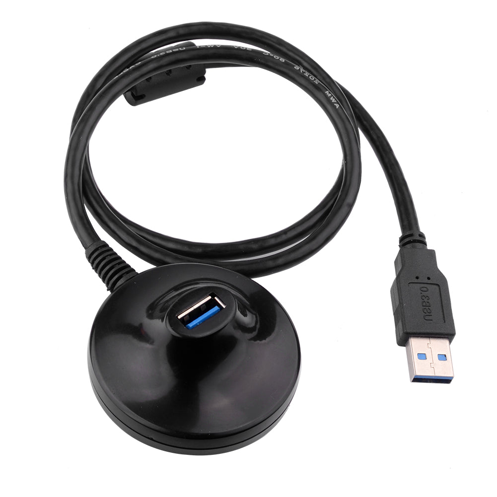 80cm USB Verlängerungskabel mit Sockel, USB 3.0 Extender Typ A, Stecker auf Buchse, Datenübertragungskabel, 5 Gbit/s, für USB-Flash-Laufwerk, Kartenleser, Festplatte, Drucker - Euroharry GmbH