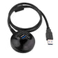 80cm USB Verlängerungskabel mit Sockel, USB 3.0 Extender Typ A, Stecker auf Buchse, Datenübertragungskabel, 5 Gbit/s, für USB-Flash-Laufwerk, Kartenleser, Festplatte, Drucker - Euroharry GmbH