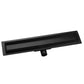 Edelstahl Duschrinne Bodenablauf Abflussrinne Duschablauf Ablauf Befliesbar -Schwarz 2 in 1 *befliesbar - Euroharry GmbH