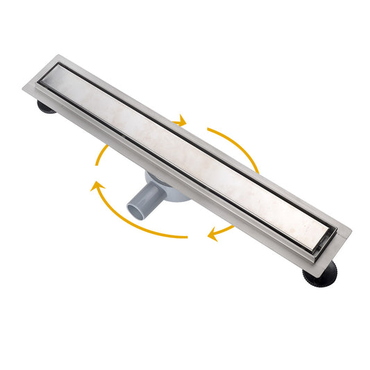 Edelstahl Duschrinne Bodenablauf Abflussrinne -360° Befliesbar - Euroharry GmbH