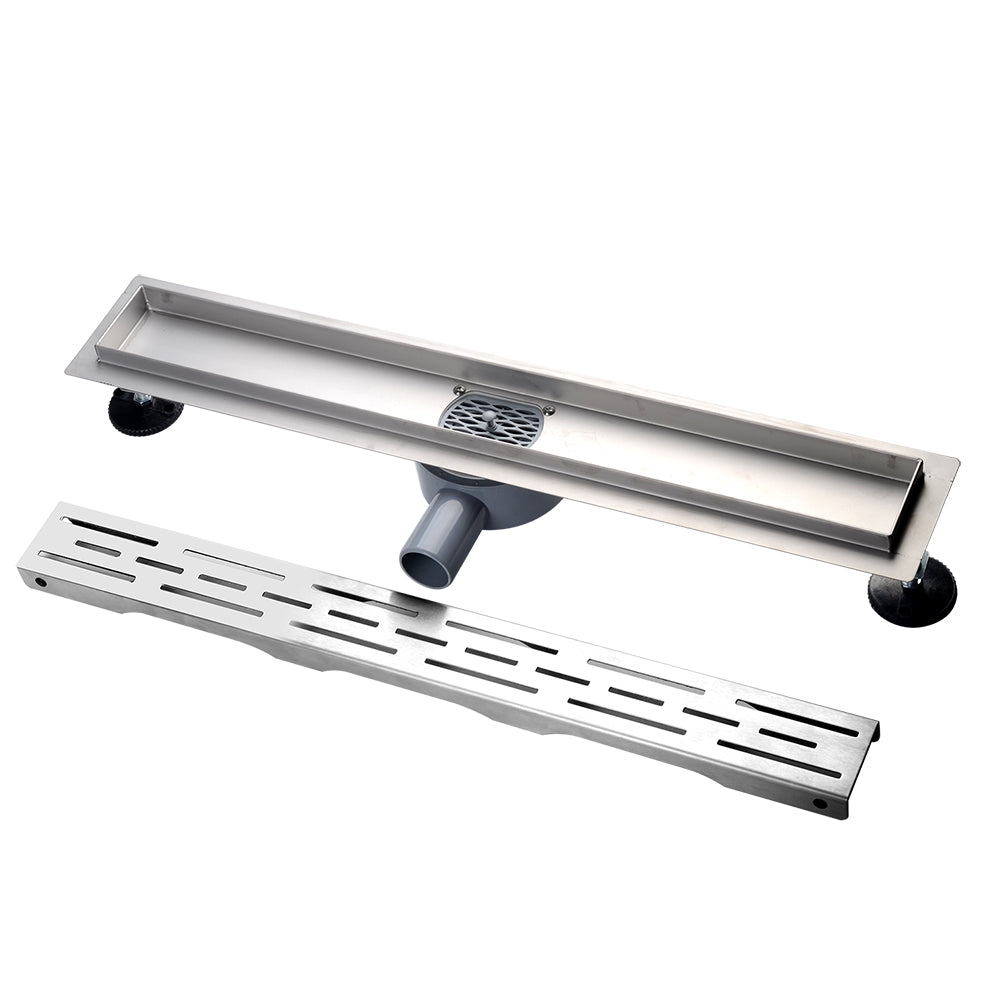 Edelstahl Duschrinne Bodenablauf Abflussrinne Duschablauf Ablauf -360° Schlitz - Euroharry GmbH