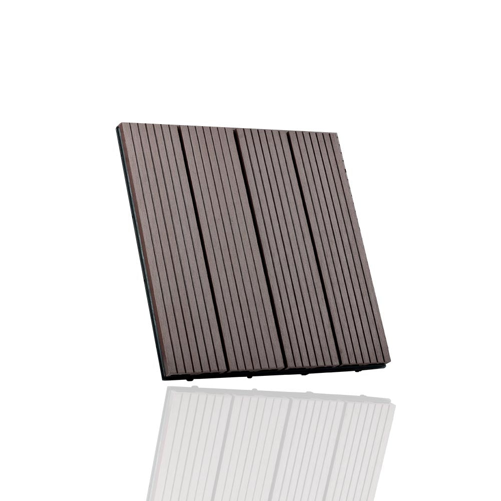 1 Stuck 30x30cm oder 60x30 cm WPC Fliese Terrassenfliesen Klickfliese Terrasse Holz Holzfliese balkonfliesen Terrasse - Euroharry GmbH