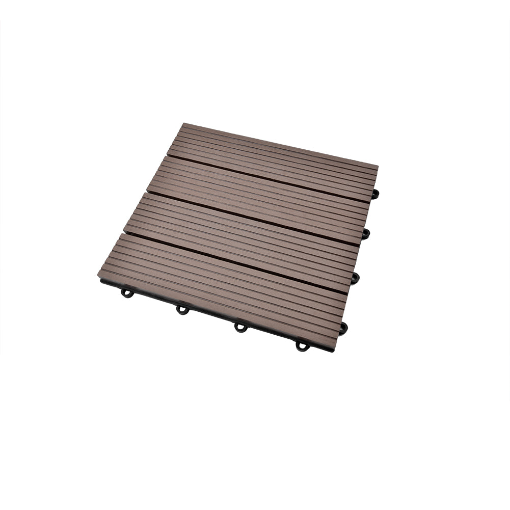 1 Stuck 30x30cm oder 60x30 cm WPC Fliese Terrassenfliesen Klickfliese Terrasse Holz Holzfliese balkonfliesen Terrasse - Euroharry GmbH