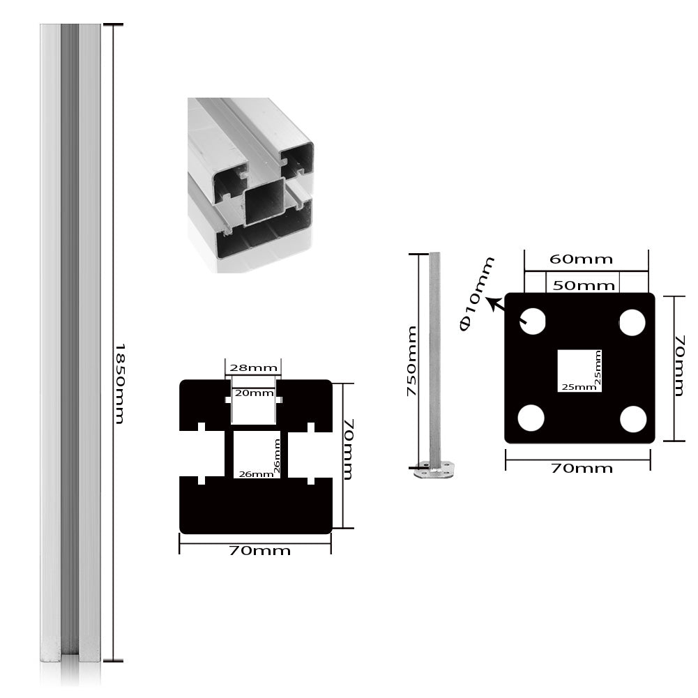 WPC Zaun Sichtschutzzaun Farbe - Euroharry GmbH
