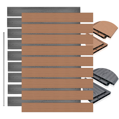 WPC Zaun Sichtschutzzaun Farbe - Euroharry GmbH