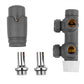 Anschlussgarnitur Mittelanschluss/Radiator Valves Thermostat Für Badheizkörper - Euroharry GmbH