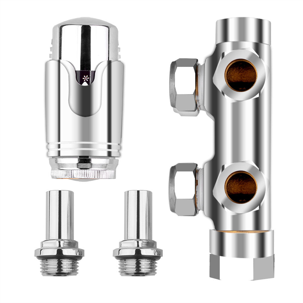 Anschlussgarnitur Mittelanschluss/Radiator Valves Thermostat Für Badheizkörper - Euroharry GmbH