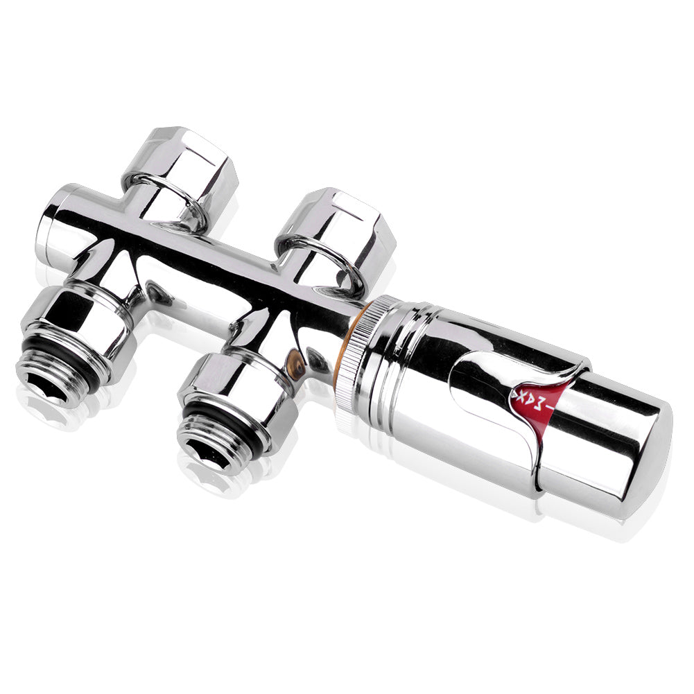 Anschlussgarnitur Mittelanschluss/Radiator Valves Thermostat Für Badheizkörper - Euroharry GmbH