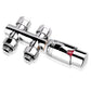 Anschlussgarnitur Mittelanschluss/Radiator Valves Thermostat Für Badheizkörper - Euroharry GmbH