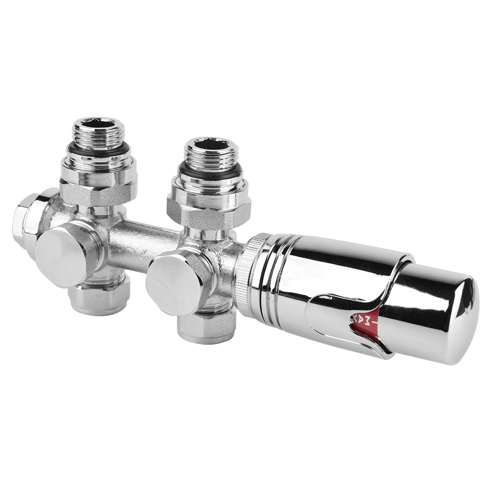 Anschlussgarnitur Mittelanschluss/Radiator Valves Thermostat Für Badheizkörper - Euroharry GmbH