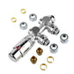 Anschlussgarnitur Mittelanschluss/Radiator Valves Thermostat Für Badheizkörper - Euroharry GmbH