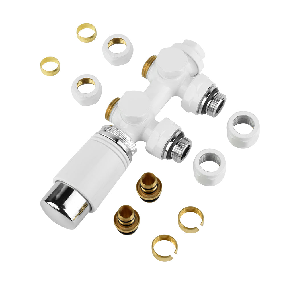 Anschlussgarnitur Mittelanschluss/Radiator Valves Thermostat Für Badheizkörper - Euroharry GmbH
