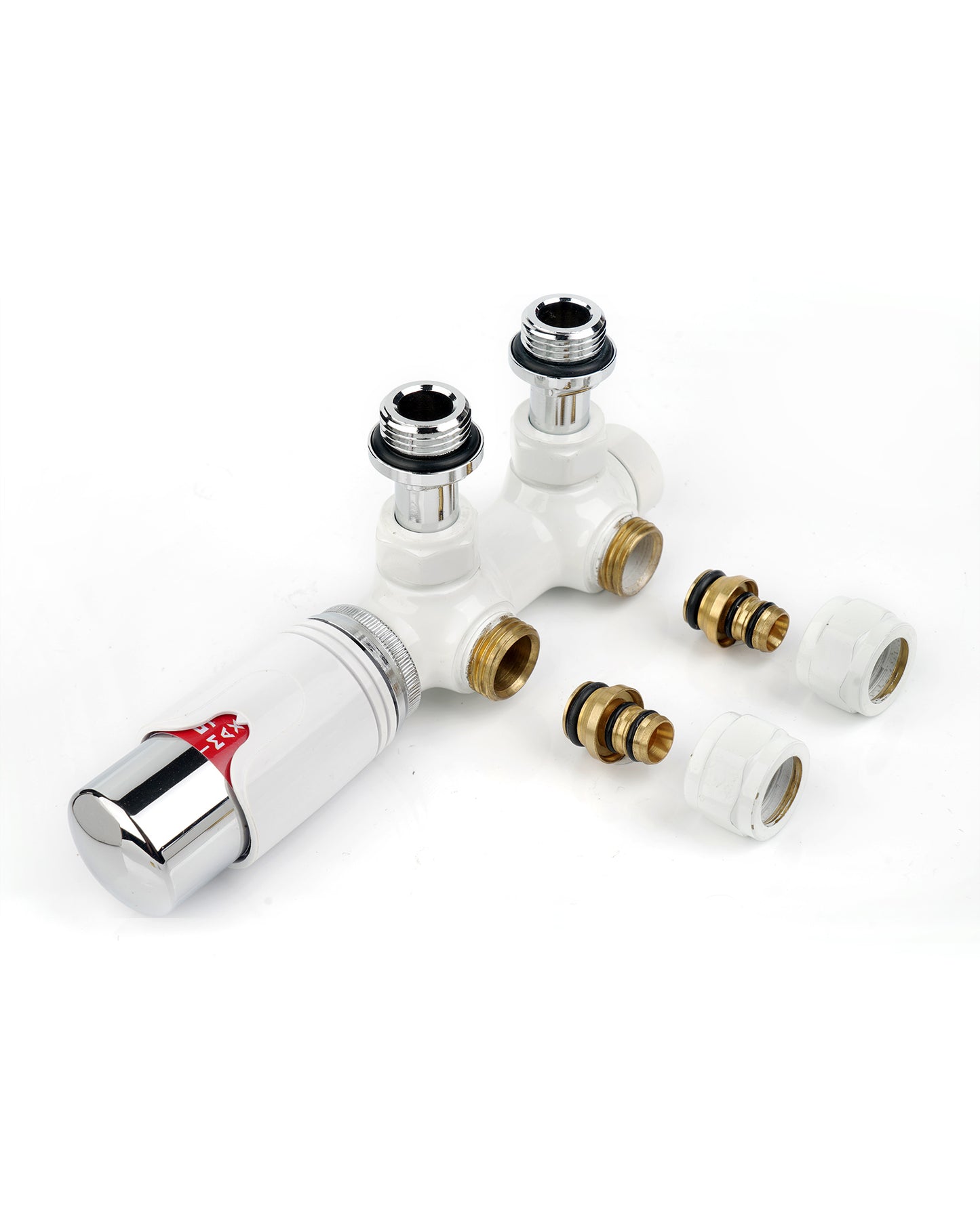 Anschlussgarnitur Mittelanschluss/Radiator Valves Thermostat Für Badheizkörper - Euroharry GmbH