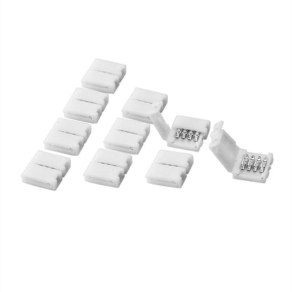 LED Streifenlicht Zubehör| 4 pol Verbinder mit Klemmbefestigung Schnellverbinder - Euroharry GmbH