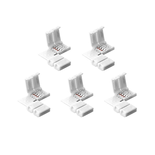 LED Streifenlicht Zubehör | Eckverbinder L- Form Verbindung Schnellverbinder Adapter LED SMD RGB 5050 Strip - Euroharry GmbH