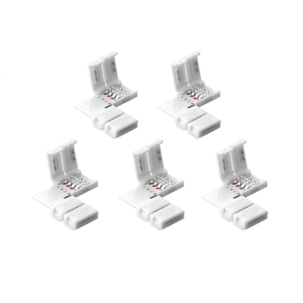 LED Streifenlicht Zubehör| 56 Stück LED-Streifen-Anschluss-Kit für 5050 10 mm 4Pin, Enthält 7 Arten von lötfreiem LED-Streifen-Zubehör Bietet die meisten Teile für Heimwerker - Euroharry GmbH