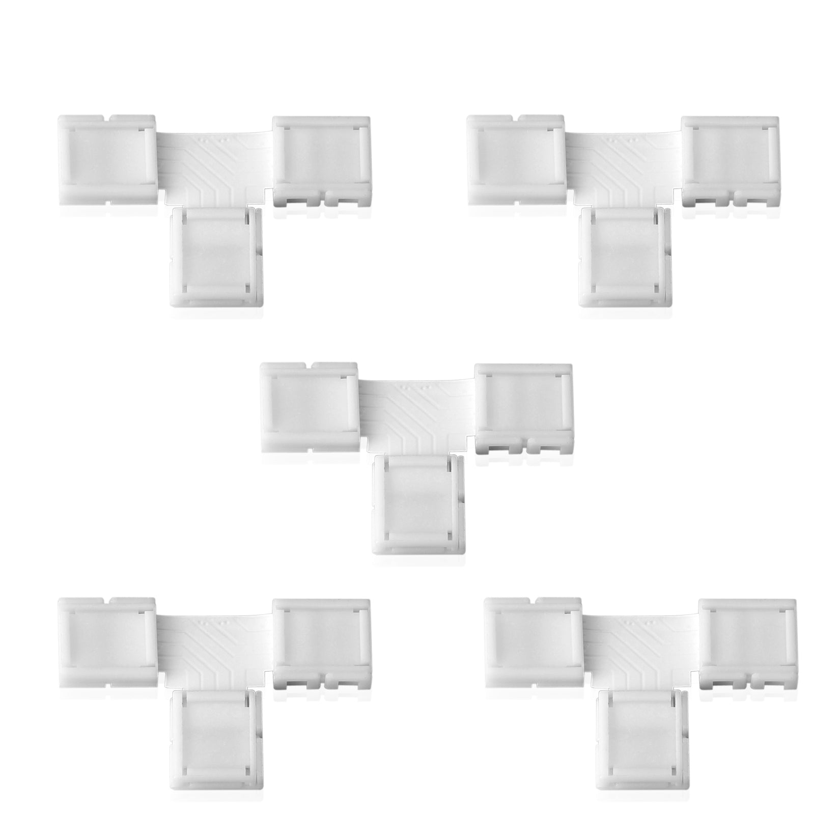 LED Streifenlicht Zubehör| Eckverbinder T-Form Verbinder Schnellverbinder Steckverbinder LED Strip RGB 5050 Streifen - Euroharry GmbH