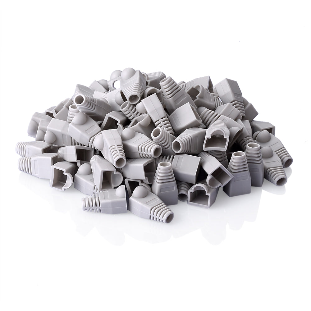 Grau Kunststoff RJ45 Cat5e Netzwerk Modular-stecker Boot-Abdeckung - Euroharry GmbH