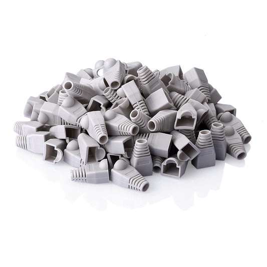 Grau Kunststoff RJ45 Cat5e Netzwerk Modular-stecker Boot-Abdeckung - Euroharry GmbH