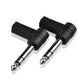 2 Stück 3,5 bis 6,35 Audio-Adapter, 90 Grad 6,35 mm Stereo Klinke Stecker auf 3,5 mm Stereo Buchse Adapter - Euroharry GmbH