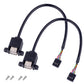2 Stück 30cm USB 9Pin zu Dual USB 2.0 Port mit Ohren sichere Verlängerung Kabeladapter - Euroharry GmbH