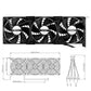 Grafikkarten-Lüfter3 x 92 mm -Hoher Luftstrom Lüfter, -PCI-Halterung Kühler - GPU-Lüfter ，unterstützt 5 V, 7V,12V ，unterstützt unterstützt Support Mainboard sys_fan Schnittstelle - Euroharry GmbH