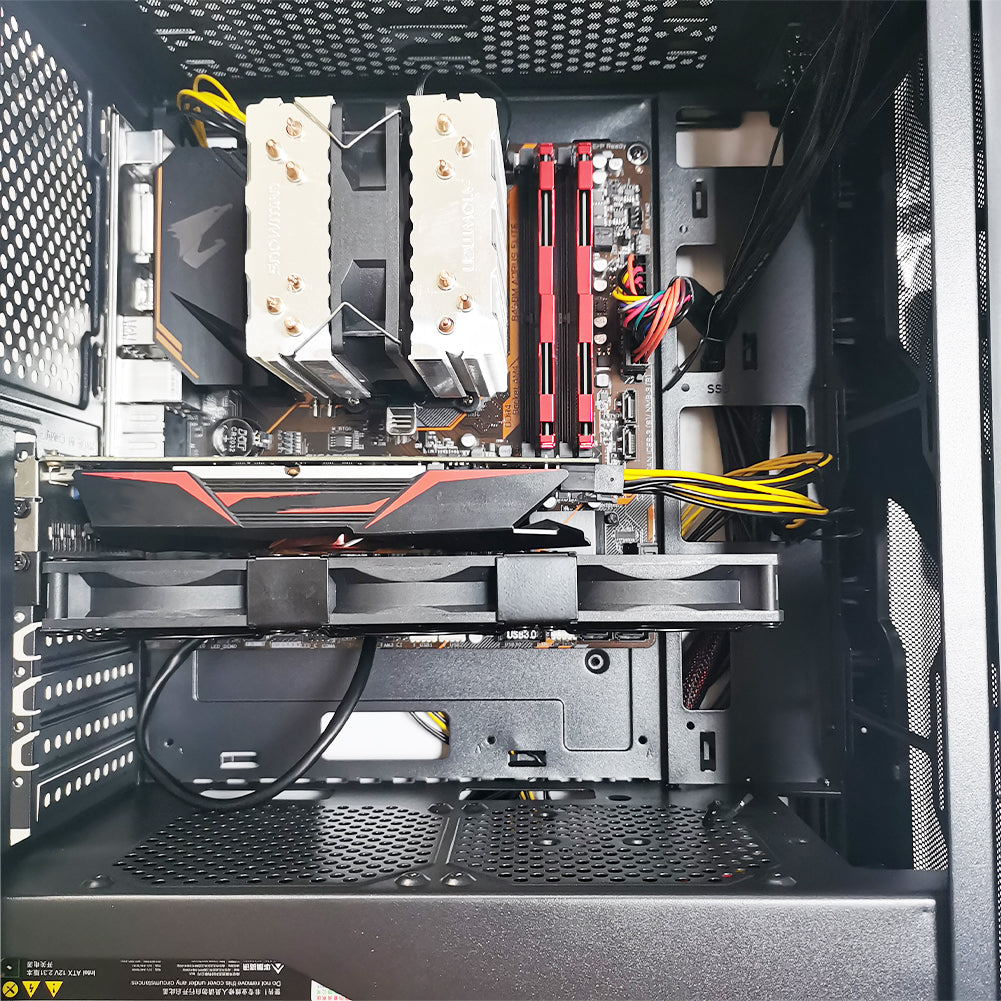 Grafikkarten-Lüfter3 x 92 mm PWM Lüfter, PCI-Halterung Kühler - GPU-Lüfter,unterstützt 5 V, 7V,12V ，unterstützt unterstützt Support Mainboard sys_fan Schnittstelle - Euroharry GmbH