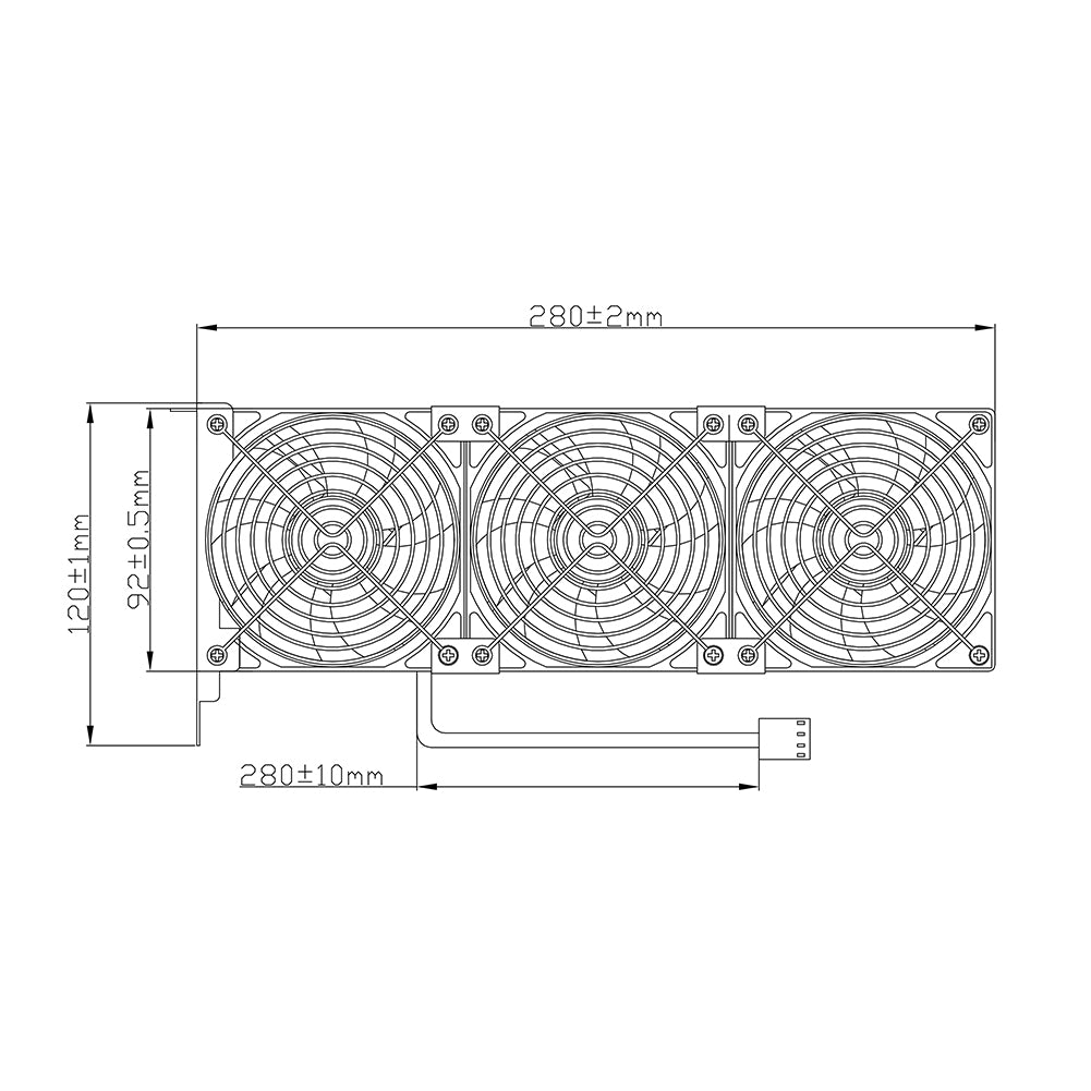 Grafikkarten-Lüfter3 x 92 mm PWM Lüfter, PCI-Halterung Kühler - GPU-Lüfter,unterstützt 5 V, 7V,12V ，unterstützt unterstützt Support Mainboard sys_fan Schnittstelle - Euroharry GmbH