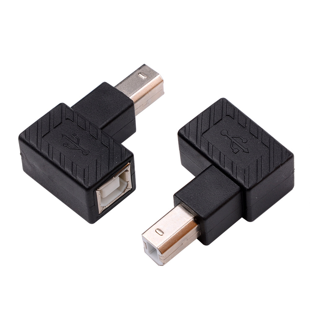 USB 2.0 Typ-B-Druckeradapter, 90 Grad USB 2.0 B-Stecker auf Typ B-Buchse-Druckeradapter Apter für Drucker, Scanner, Mobile Festplatte und mehr - Euroharry GmbH