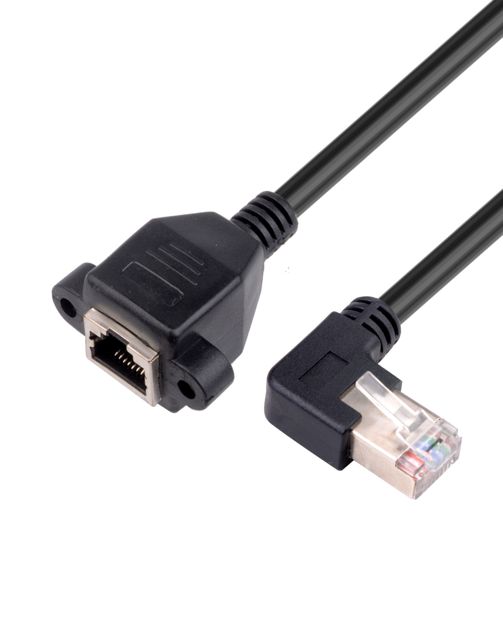 RJ45-Stecker auf Buchse Ethernet-Verlängerungskabel, , CAT6/5e/5, geschirmt - Euroharry GmbH