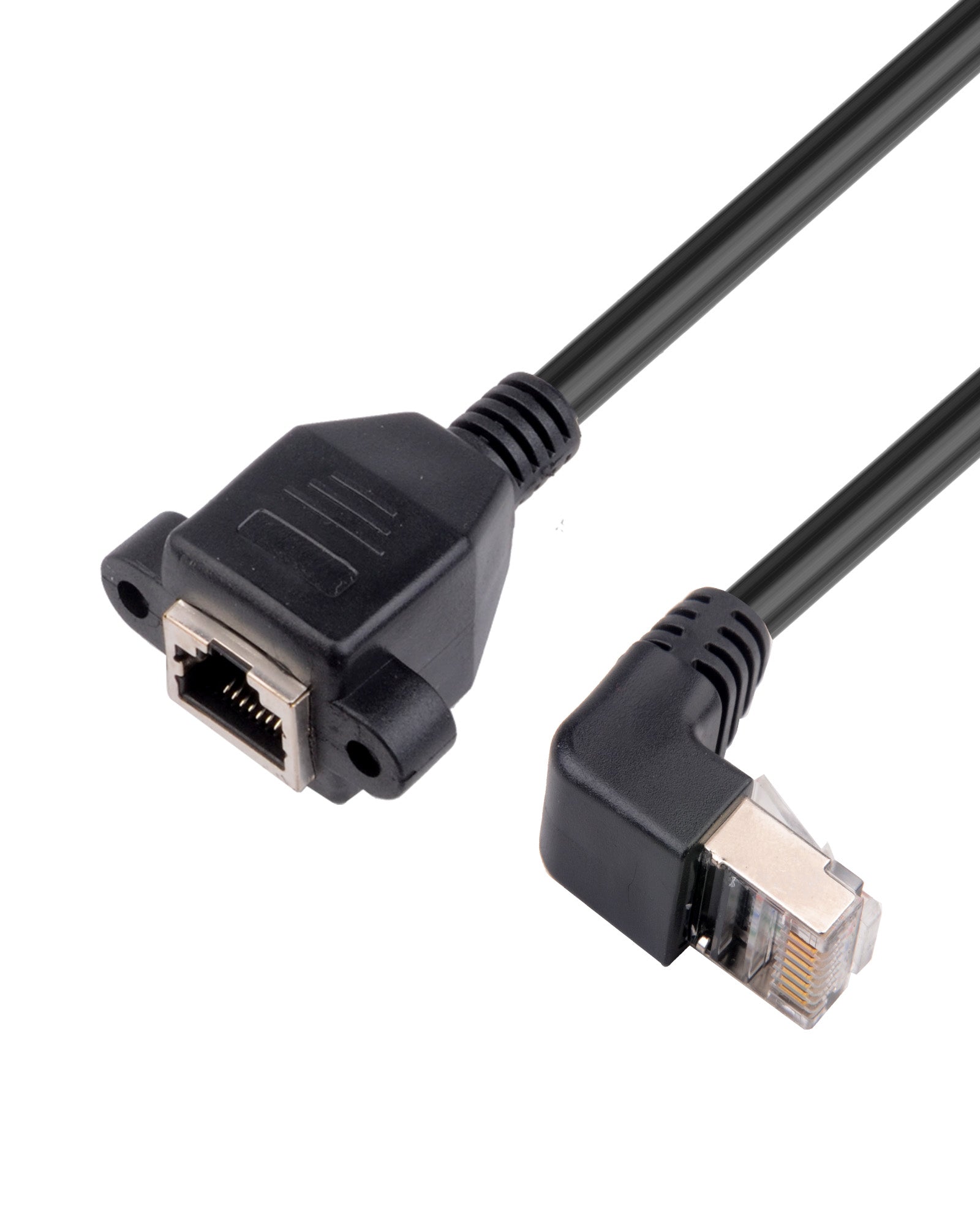 RJ45-Stecker auf Buchse Ethernet-Verlängerungskabel, , CAT6/5e/5, geschirmt - Euroharry GmbH