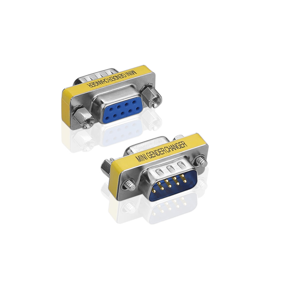 5 Stück 9 Pin RS-232 Seriell DB9 Stecker Stecker auf Buchse Kabel Geschlecht Wechsler Koppler Adapter - Euroharry GmbH