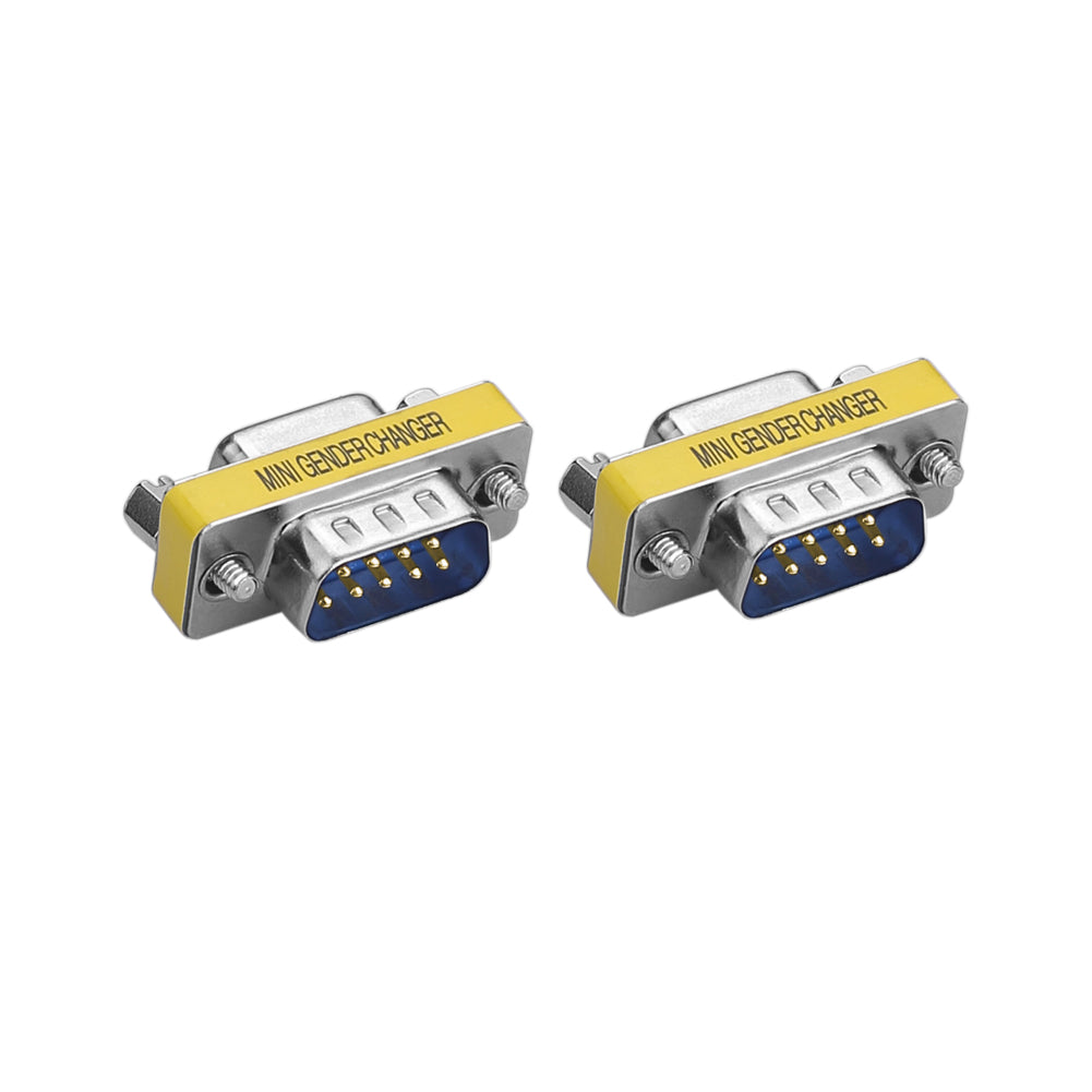 5 Stück 9 Pin RS-232 Seriell DB9 Stecker Stecker auf Buchse Kabel Geschlecht Wechsler Koppler Adapter - Euroharry GmbH