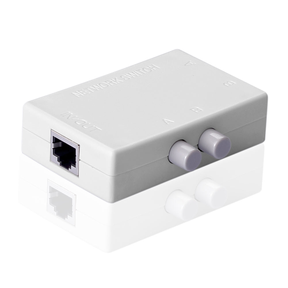 2 Ports Netzwerk Switch Selector Hub Mini 2 RJ45 Port Switch Netzwerkgerät 2 Eingang 1 Ausgang - Euroharry GmbH