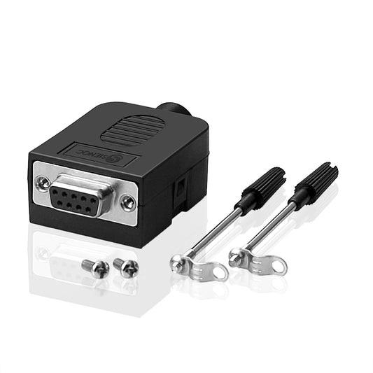 DB9 Stecker 9 Pin DB9-M-8A D-Sub Steckverbinder Klemmplatte Kunststoffabdeckung - Euroharry GmbH