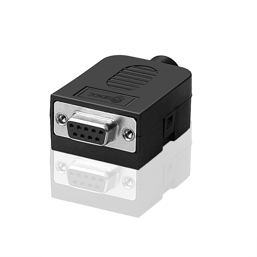DB9 Stecker 9 Pin DB9-M-8A D-Sub Steckverbinder Klemmplatte Kunststoffabdeckung - Euroharry GmbH