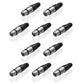 XLR Stecker Kupplung  Stecker  Buchse Mikrofonkabel 3 polig DMX Kabel Set - Euroharry GmbH